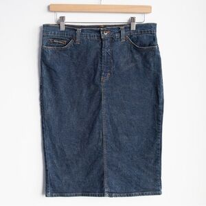Dolce & Gabbana D&G Made in Italy Dark Wash Denim Pencil Skirt IT 44 / 30